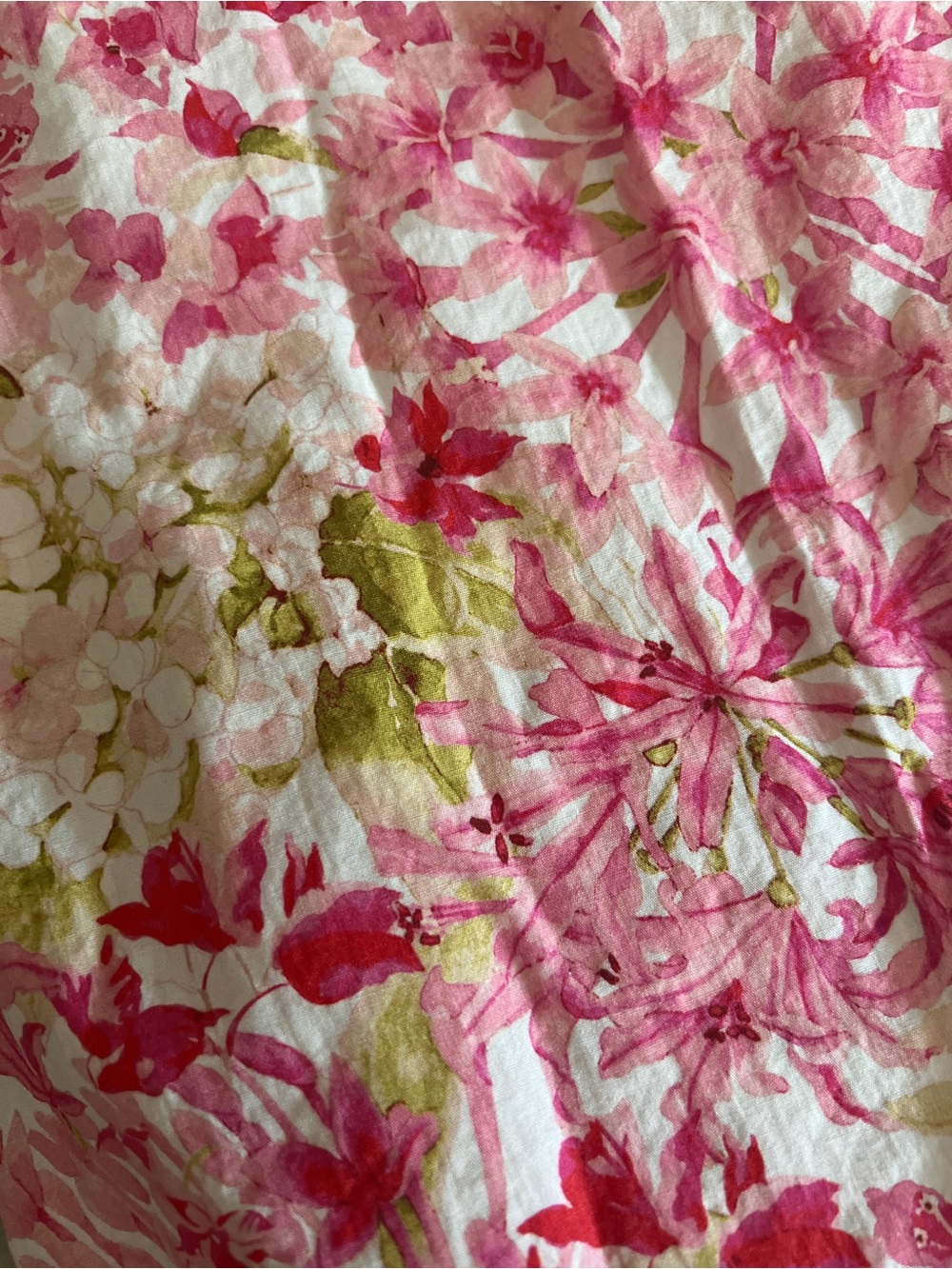 Floral Pink Maxi Skirt - Lightweight Summer Sleeveless - Picture 9 of 10
